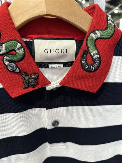 gucci kingsnake polo replica|gucci logo embroidery.